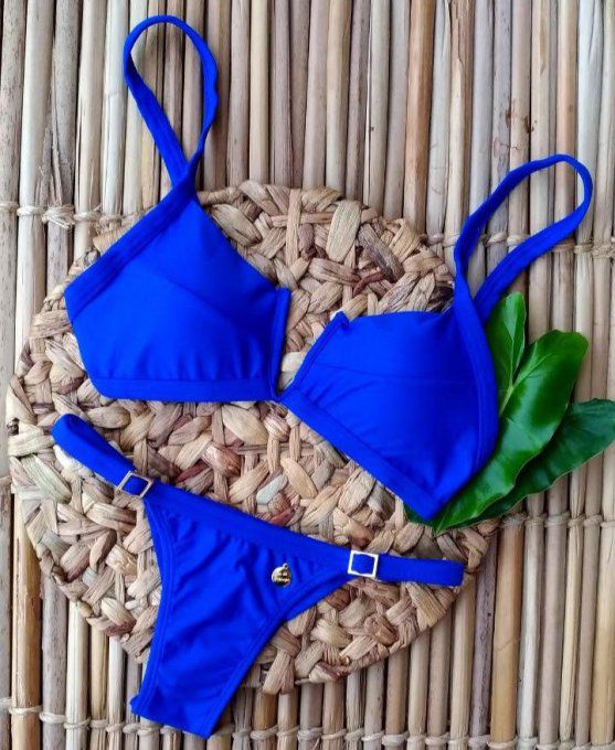 Bikini blue Satiné